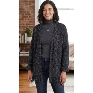 Madewell Memento Fringed Sweater Cardigan with Pockets Women's Size XS
